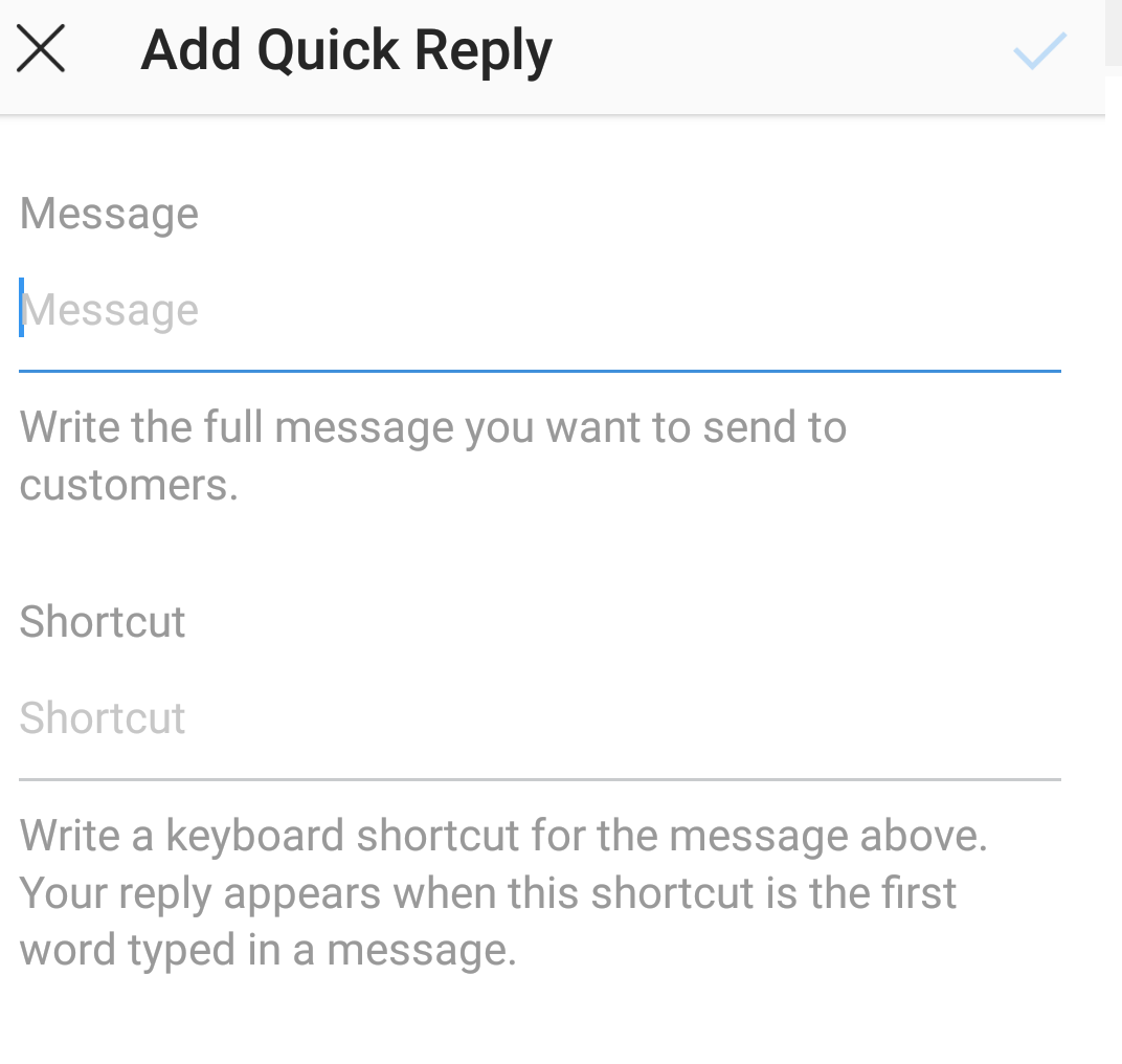 add quick reply